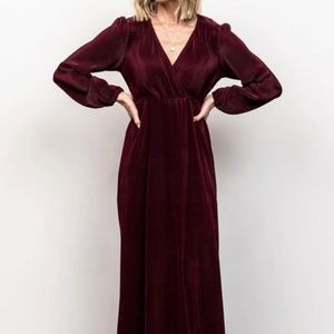 BALTIC BORN Venus pleated maxi dress XS